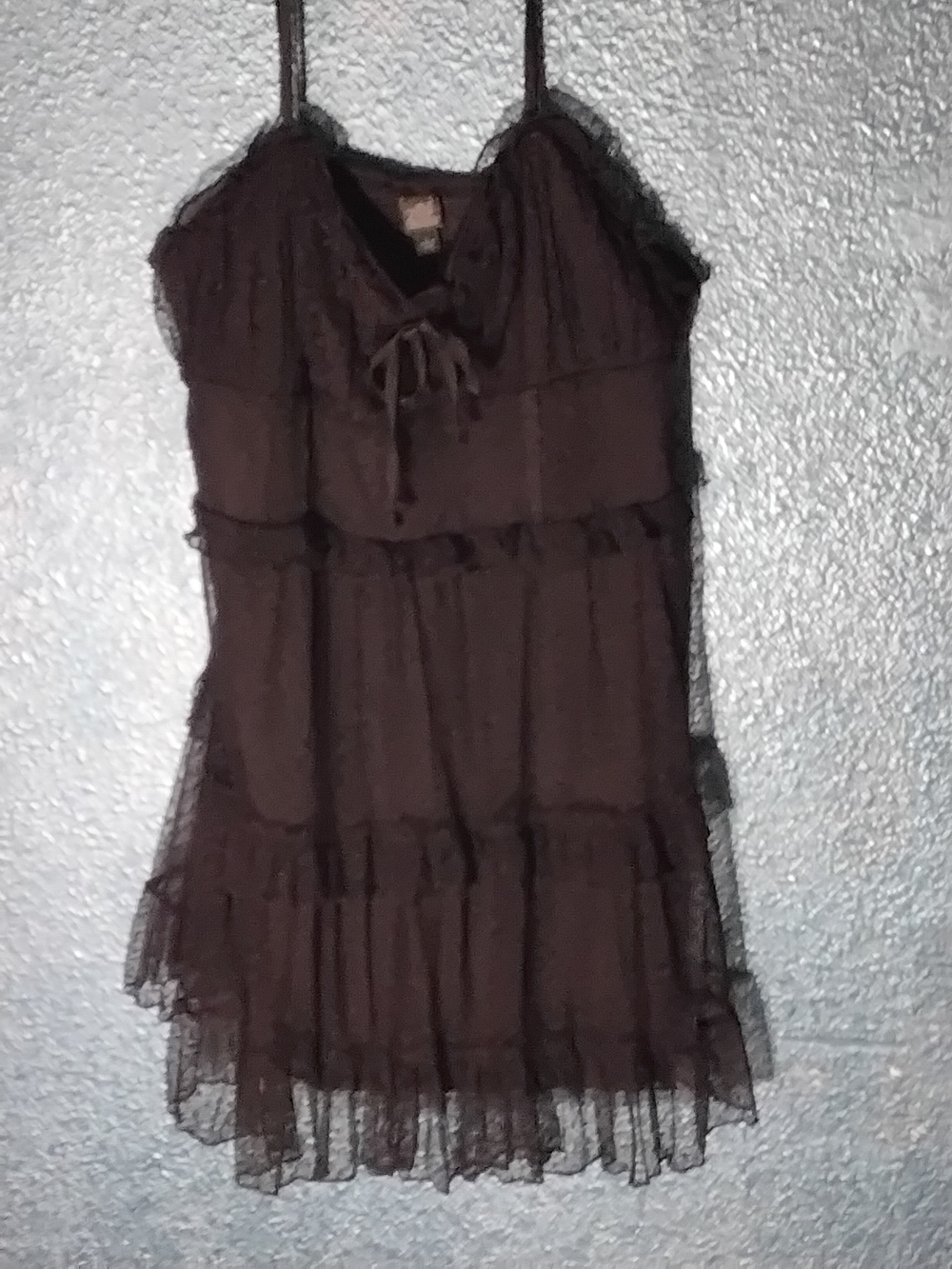 wild fable Black Tiered Mini Dress